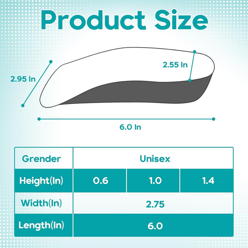 Brandone Insoles - Orthopedic High Pads 1.0 - Height Increase Insoles - Arch Sup gallery