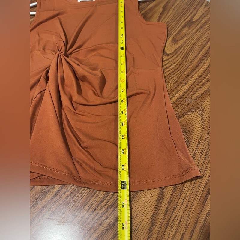 Zenana Burnt Orange Tank Top - Size Small gallery