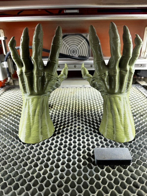 (2)Hand Models Scary Fingers Witch Ghost Monster Halloween Decor wall mount gallery