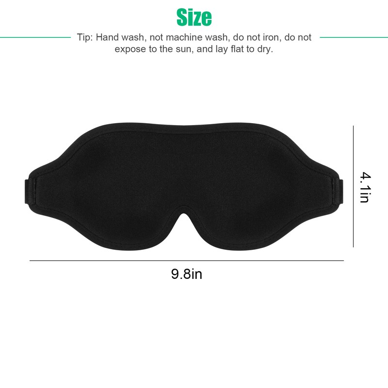 2PCS 3D Eye Mask Sleep Soft Travel Relax 2PCS Blindfold Padded Shade Cover Rest gallery