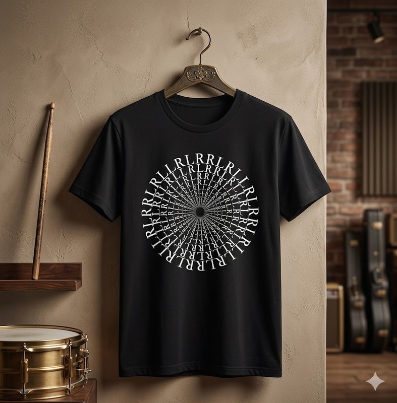 Paradiddle Variations Drummer T-Shirt – H039