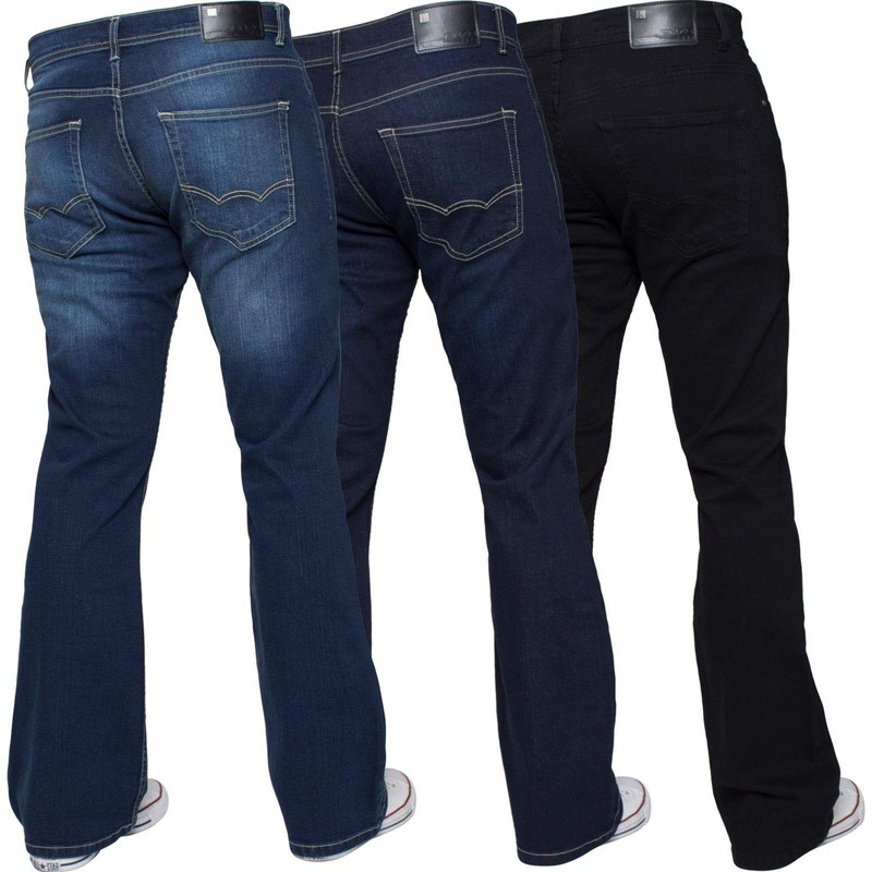Mens Ez401 Bootcut Jeans, Mid Stonewash, 30W / 30L