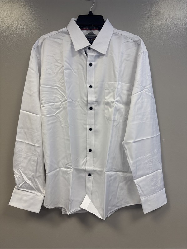 Alimens & Gentle Flex Casual Long Sleeve Dress Shirts Men Large