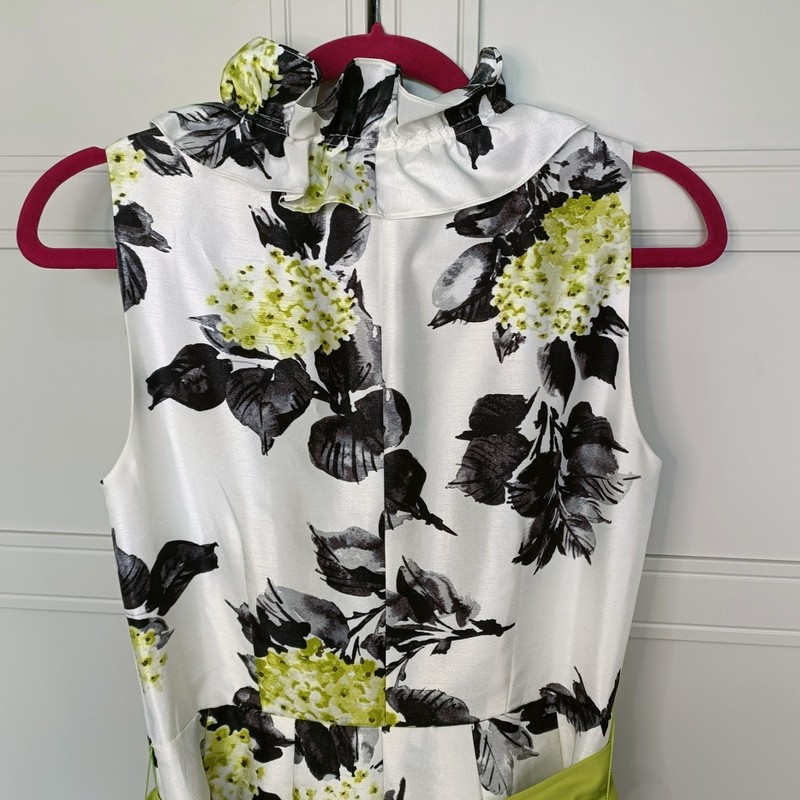 Vintage Jessica Howard Lime Green Ruffle Dress for Wedding, Party Size 12 gallery