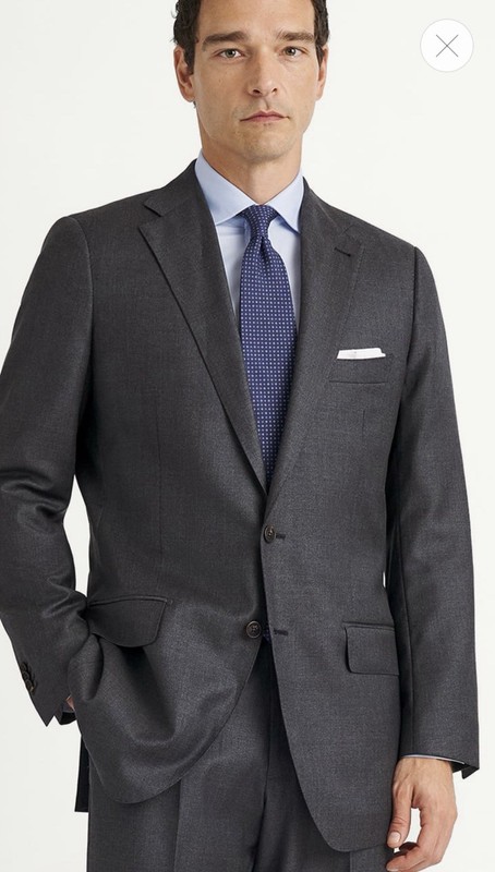 Proper Cloth Allen Blazer Men’s Grey 100% Merino Wool VBC S110s Twill Italy