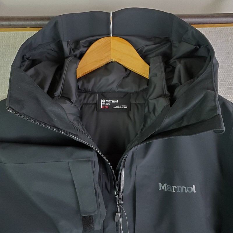 MARMOT NEW $375 Womens Size XL 3 in 1 Component Jacket Hooded Insulated Black gallery