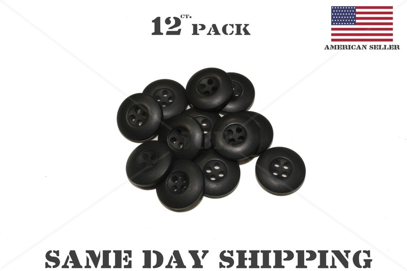 MILITARY BDU BUTTONS: CHOICE OF DIFFERENT COLORS OD GREEN BLACK KHAKI gallery