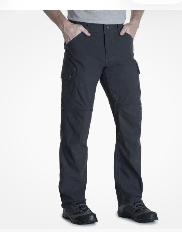 Kuhl Pants Detachable Leg Hiking In Gray Mens 33×30
