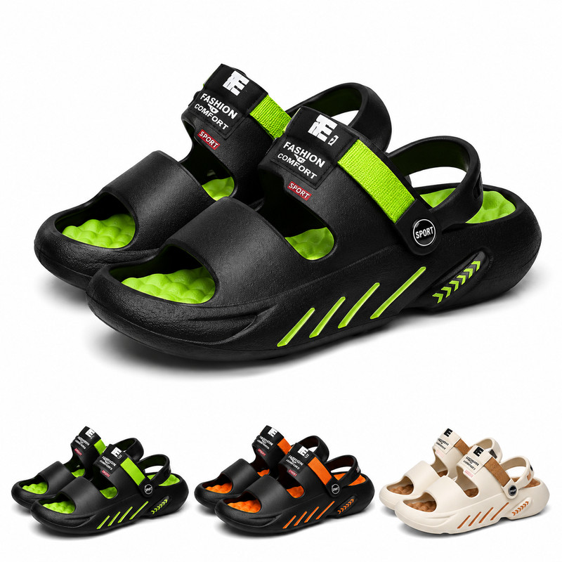 Men's EVA Massage Sandals Arch Support Anti Slip Comfort Beach Outdoor Slides gallery
