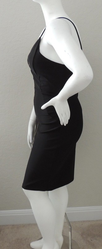Trac Black Sleeveless Front Zipper Bodycon Cocktail Dress Plus 1XL 2XL 3XL New! gallery