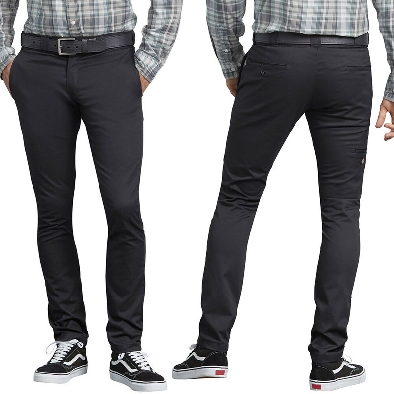 Dickies Men's Pants Flex Skinny Fit Straight Leg Workwear Uniform Pants WP801 gallery