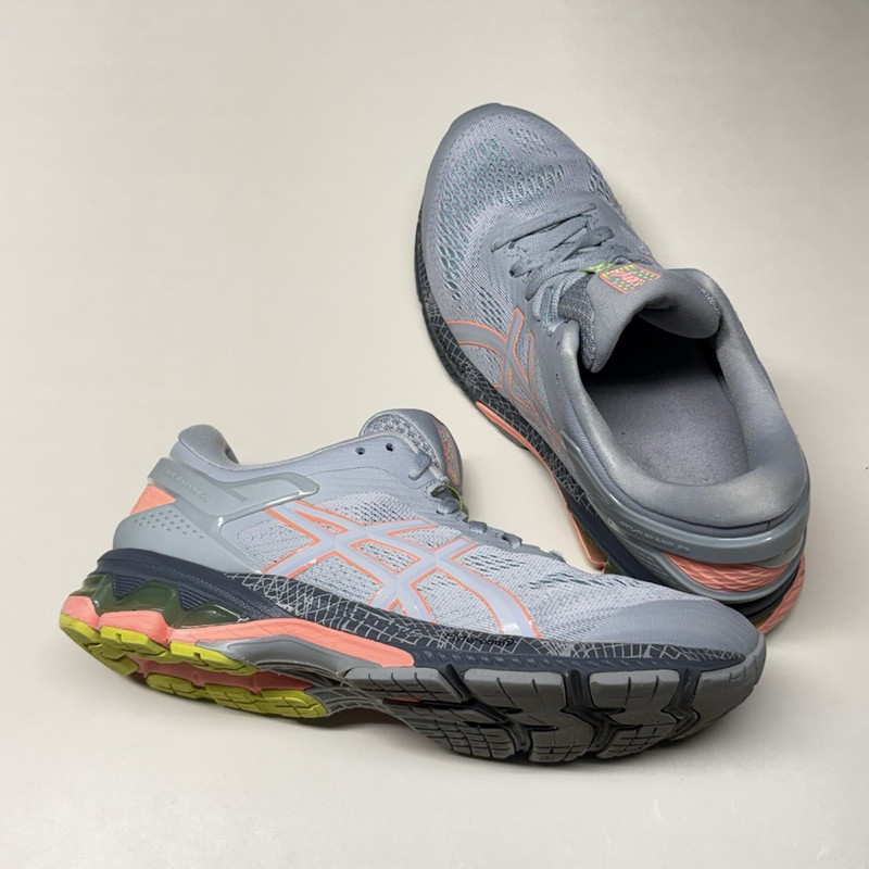 ASICS Women’s Running & Jogging Shoes – Gray/Pink/Yellow – Size 8.5 – Pre-Owned