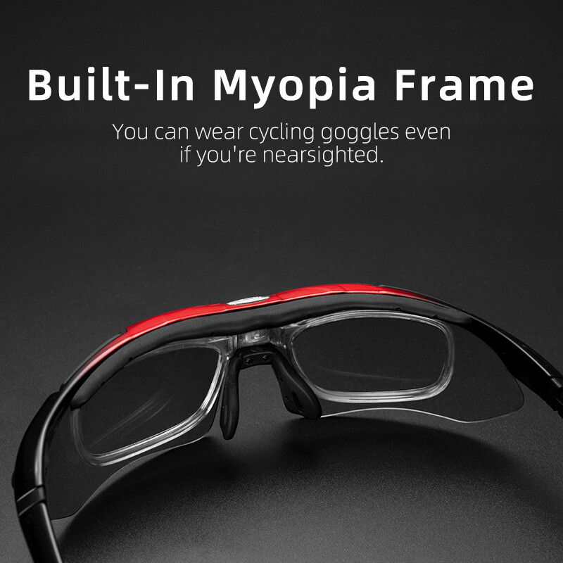 ROCKBROS Polarized Cycling Sunglasses Bike Goggles Riding Hiking Glasses White gallery