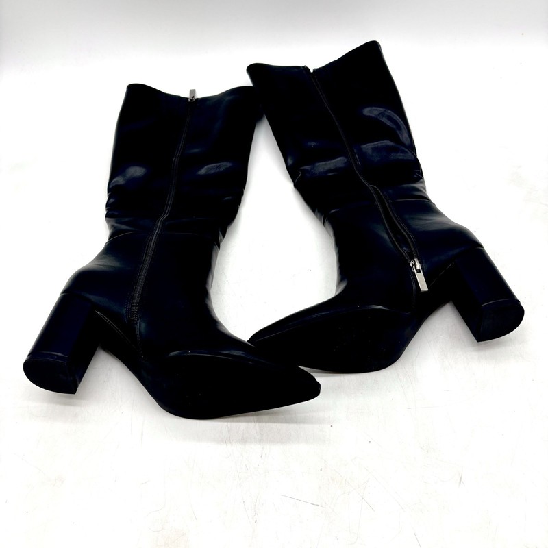 Cellenz Womens Solid Black Knee High Fall Boots Size 8