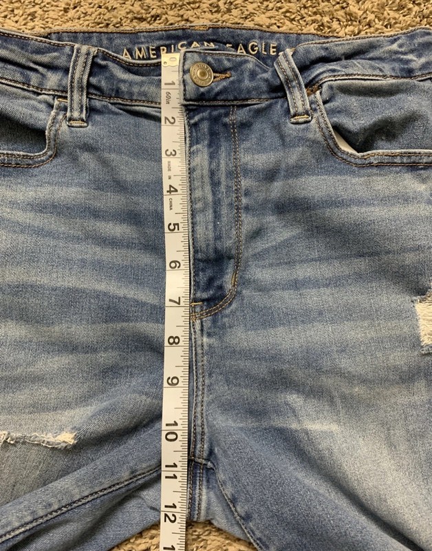 American Eagle Super High Rise Jegging Next Level Stretch Jeans Size 10 L gallery