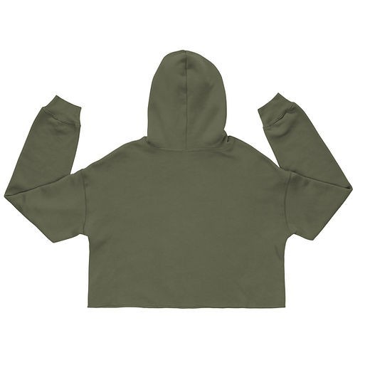 Novel One Ingenious Tech Green Fleece Cropped Hoodie 2XL Cross Praying Hands gallery