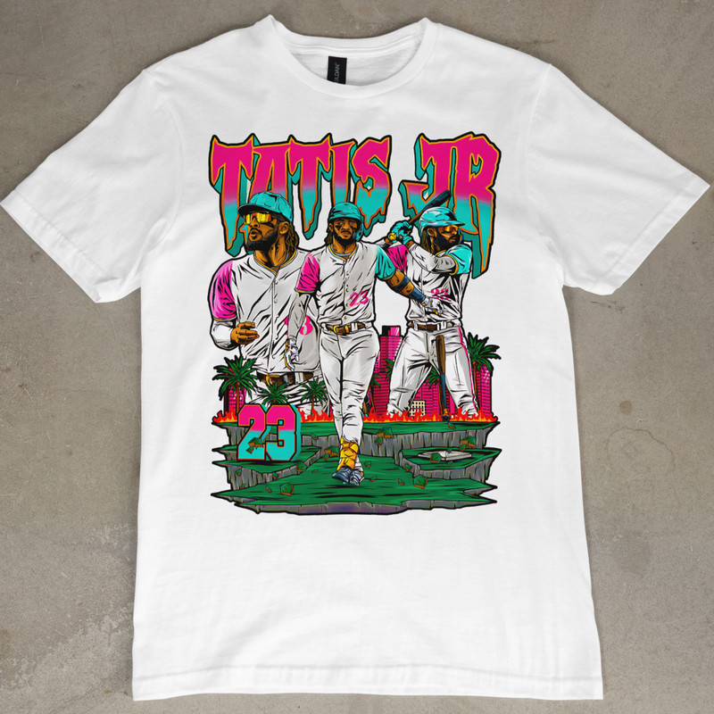 Fernando Tatis Jr T-Shirt San Diego Padres Jersey Baseball Graphic Tee Miami NEW
