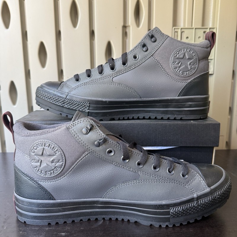 Converse Chuck Taylor All Star Malden Street Boot Mid Men’s Grey Black Sz 13