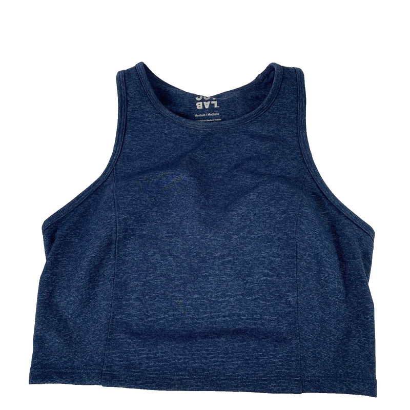 JoyLab Sports Bra Womens Medium Blue Racerback Crop Top Athletic Yoga Workout