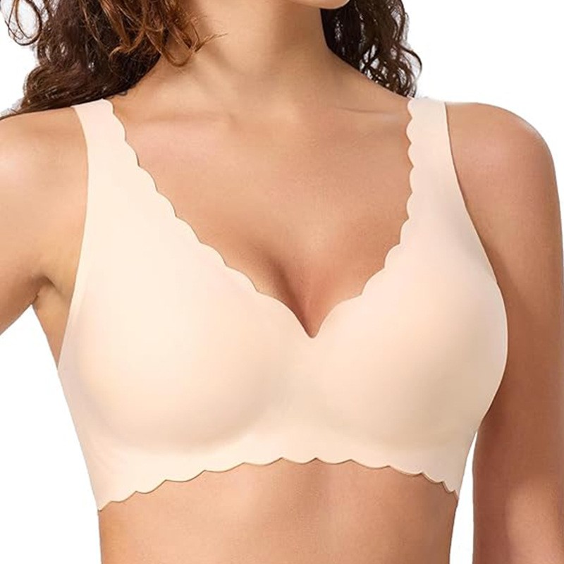 Hot Sale Wireless Jelly Bra Seamless Comfort Daily Wear Ladies Underwear