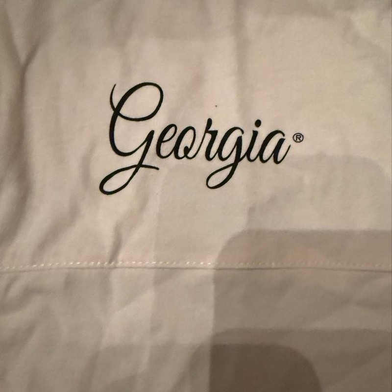 Mitchell & Ness Georgia Bulldogs Cropped Yoke Tee Cream XL SS11307-GEOOFWH gallery