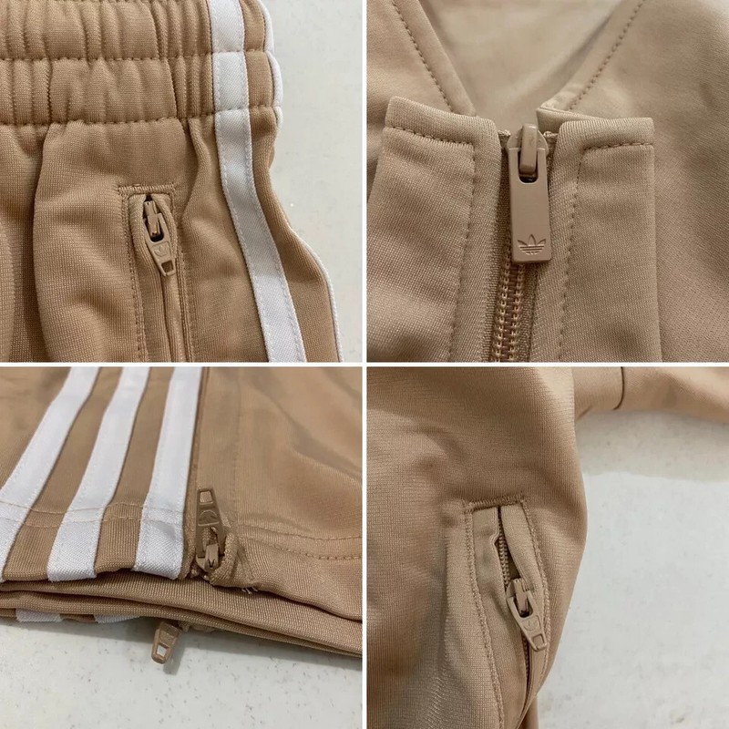 ADIDAS Originals Firebird Mens Tracksuit Jacket & Pants Set Beige Sz M,L,XL,2XL gallery