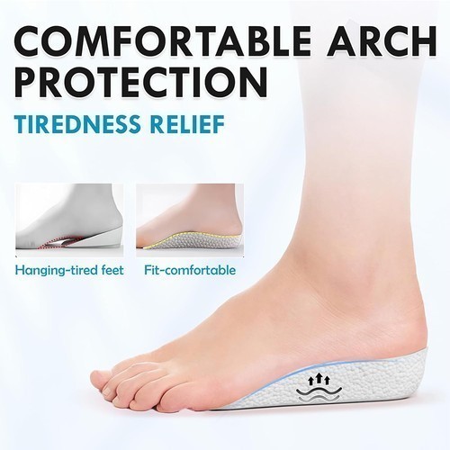 Shoe Insoles Inserts Pad Invisible Height Increase Heel Lift Taller Men Women gallery