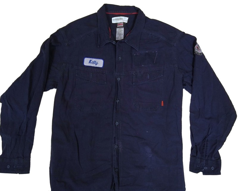 Used Flame Resistant FR Work Shirts Blue, Khaki, Navy Bulwark Carhartt and other gallery