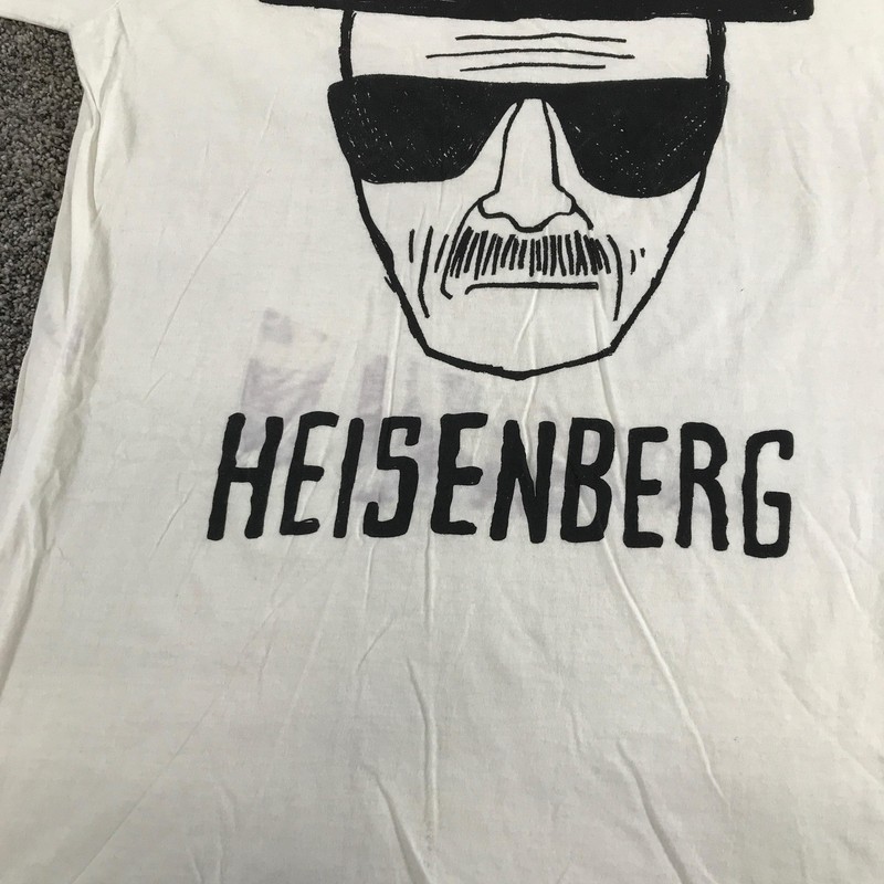 Breaking Bad Shirt Mens Large White Heisenberg Graphic Tee Tagless IML TV Show gallery