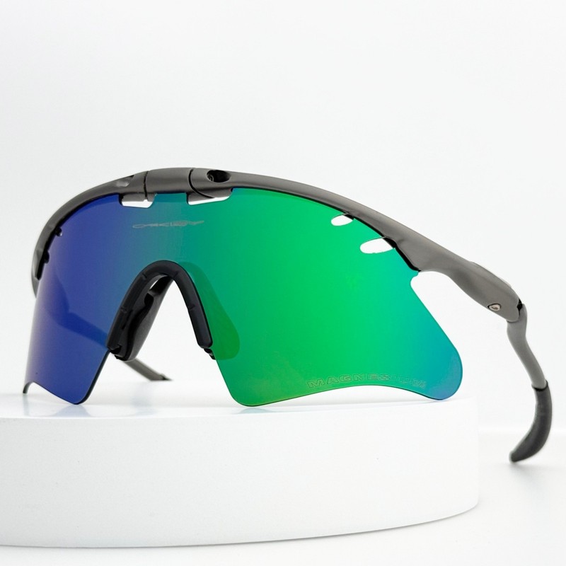 Oakley X-Metal Mag Sunglasses Black Frame Green Gradient Lens New