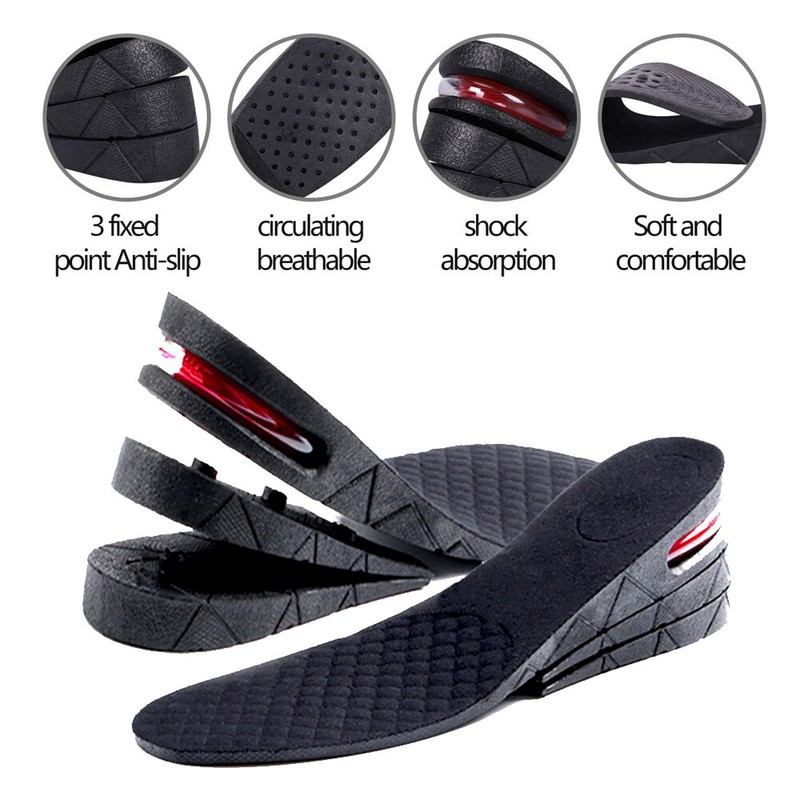 Shoe Insoles 2.4in Invisible Height Increase Heel Lift Taller Inserts Pad