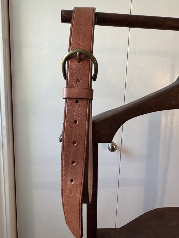 Madewell Women’s Brown Wide Adjustable Belt with Buckle, XS (29-32 in) gallery