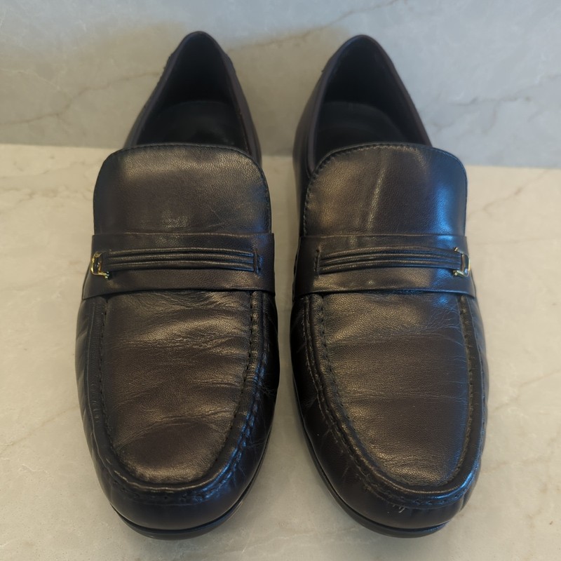 Bostonian Black Leather Slip On Loafers / Prescott / Men’s Size 13D WORN ONCE!