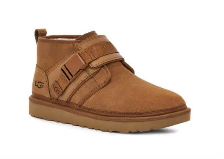 UGG Men’s Neumel Snapback Chestnut Brown Suede Boots Booties