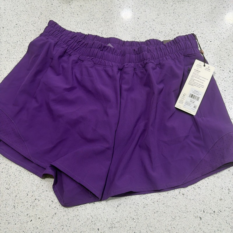 CALIA Womens Mid-Rise Infinity Run Shorts Purple Punch Small WAX12336 NWT