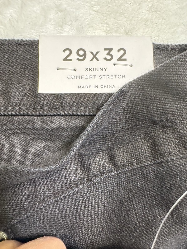 PacSun Mens Skinny Comfort Stretch Distressed Black Jeans 29x32 Knee Rips gallery