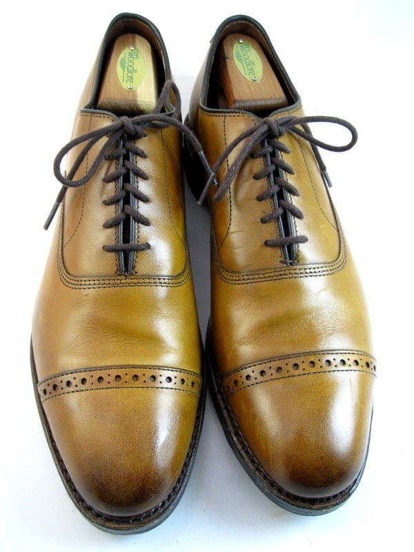 Allen Edmonds “FIFTH AVENUE” CapToe Oxfords 10.5 A Walnut DAINITE SOLES(355N)