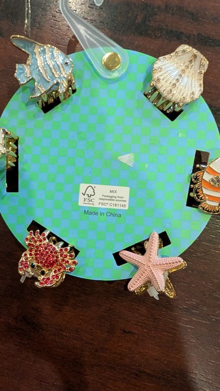 piper.k Hair Clips Ocean Style Multi Color & Shape New gallery