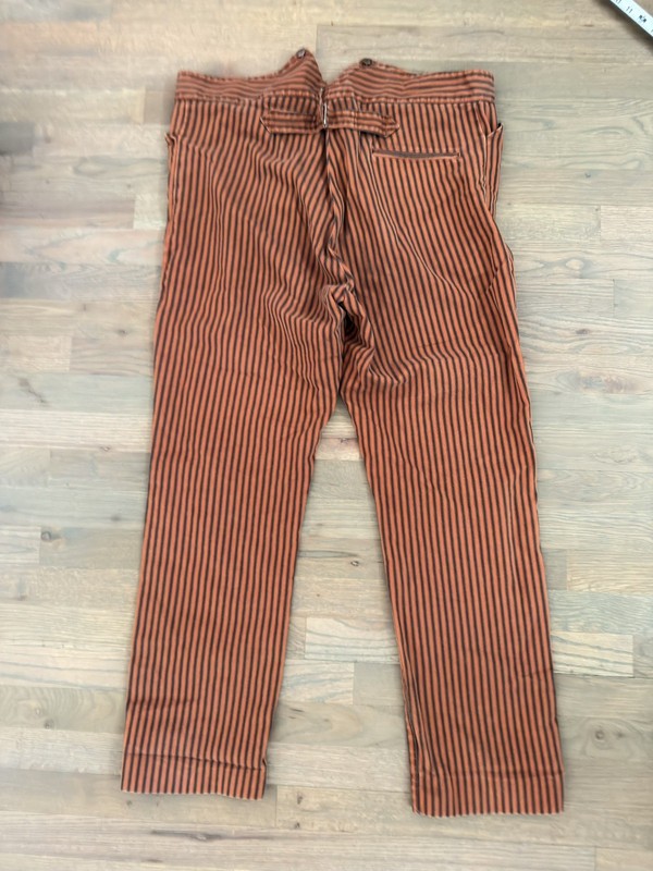 Pinstripes Working Class Pants Men 38 Vintage Gentlemen Suit Trousers gallery