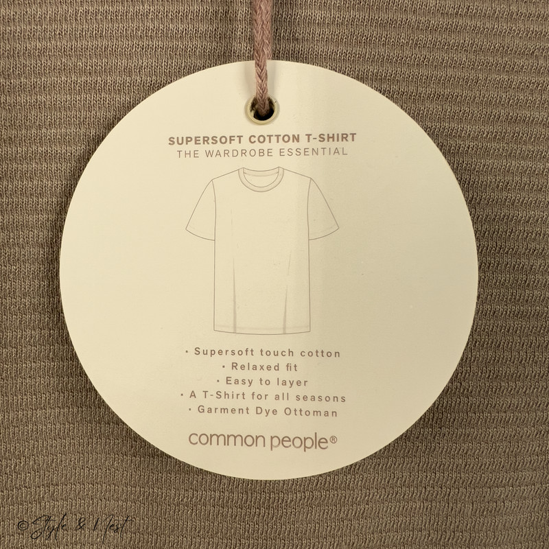 Common People Waffle Knit Tee Medium Coco Brown Cozy Ribbed gallery