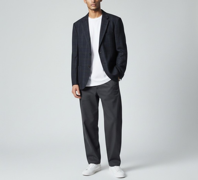TIGER OF SWEDEN Jamot Blazer Men’s (EU) 50 Single Breasted Wool Blend Checked