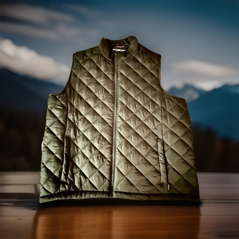 Hawke & Co Heritage Quilted Vest XL Black Lightweight Water Resistant (NWOT)