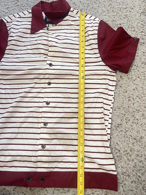 Collectif "DAVID STRIPED" 50s STREIFEN Two-Tone KURZARM Herren HEMD Rockabilly S gallery
