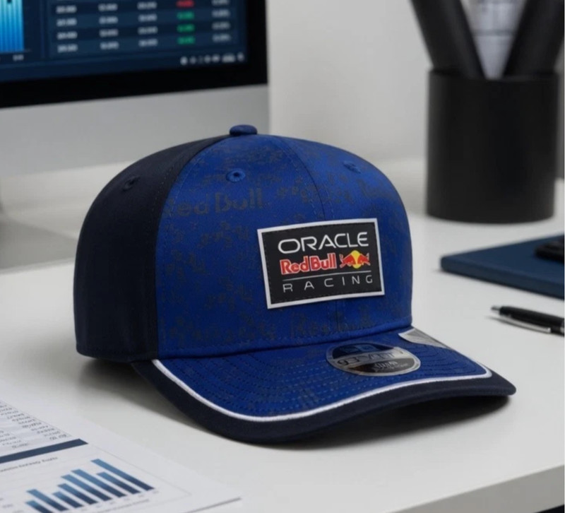 Red Bull Racing Team 9SEVENTY Dark Blue Stretch Snap Adjustable Cap Hat New 2026