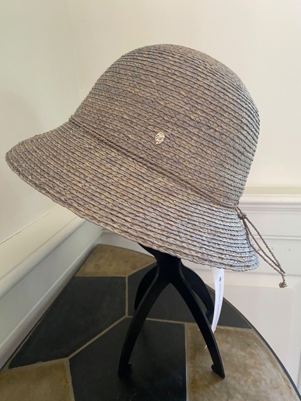 HELEN KAMINSKI VALENCE 6 RAFFIA BUCKET HAT ECLIPSE MELANGE NEW/TAG