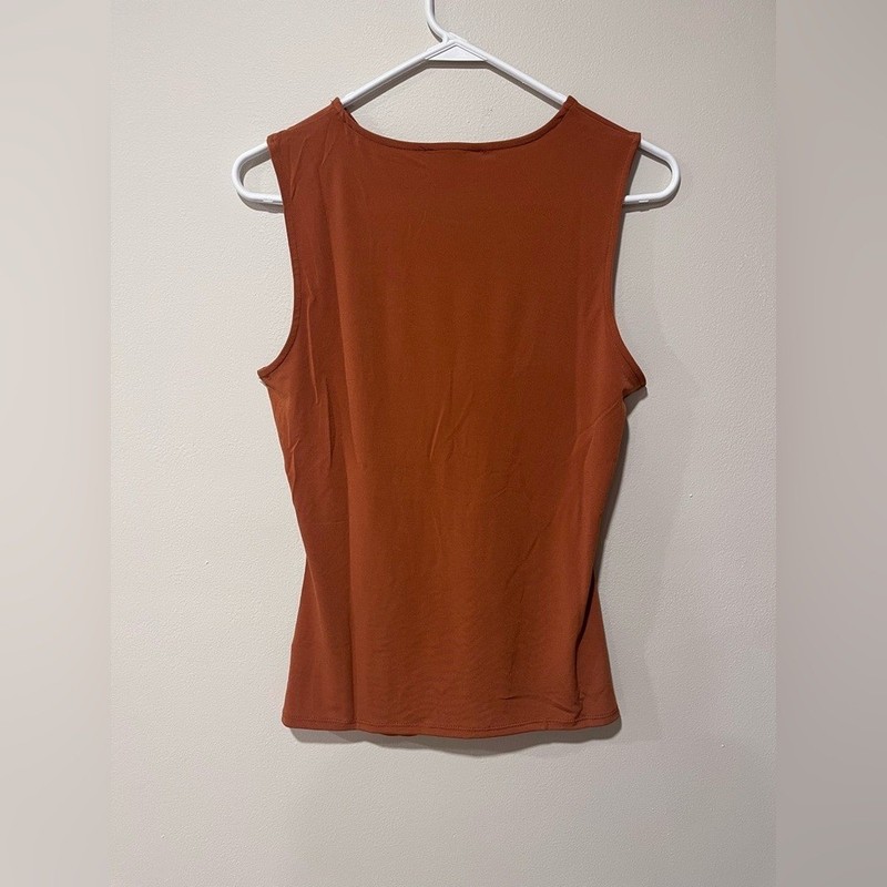 Zenana Burnt Orange Tank Top - Size Small gallery