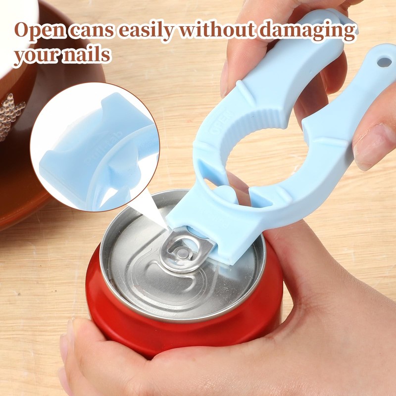 3Pcs Water Bottle Opener, Multifunctional Plastic One Size, Bule White Orange gallery