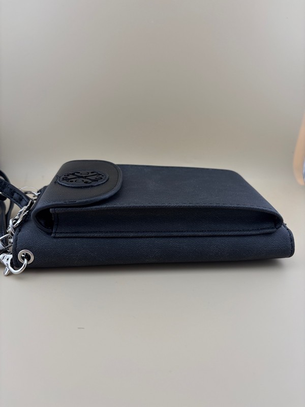 CXL Phone Crossbody/Wristlet Black Denim Zipper Closure Credit Card Slots NWT gallery