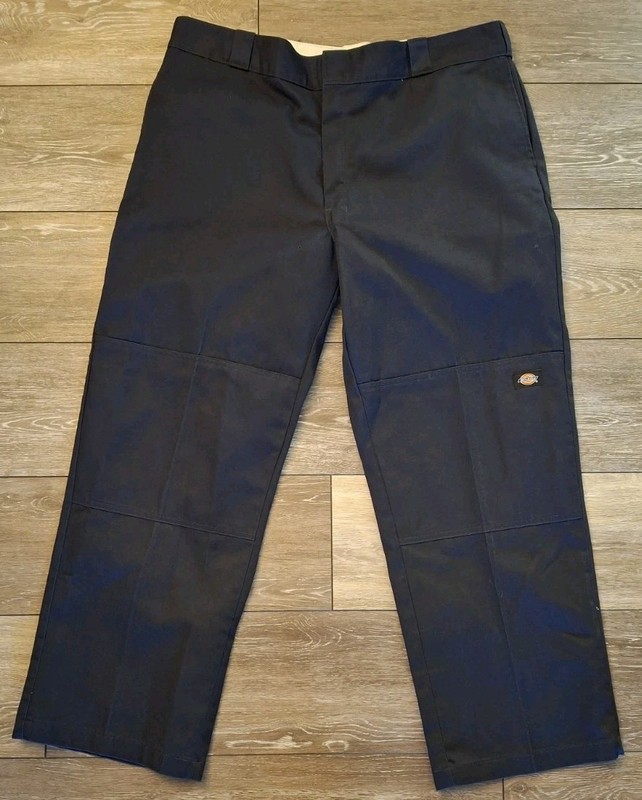 Dickies 85283 Men 40X30 Dark Navy Loose Fit Double Knee Work Pants 85283DN