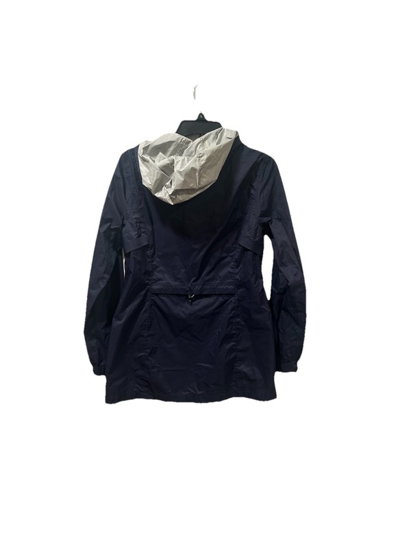Eddie Bauer WeatherEdge Women’s Hooded Zip Mid-Length Rain Coat Navy S gallery